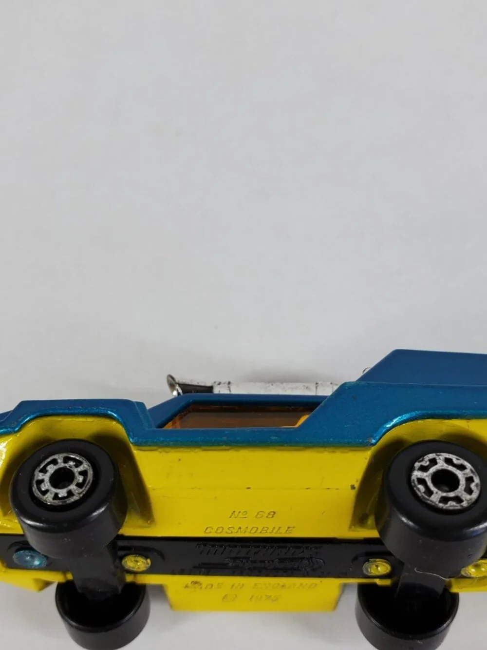 Vintage Matchbox Lesney Superfast Number 68 Cosmobile Metallic Blue & Yellow